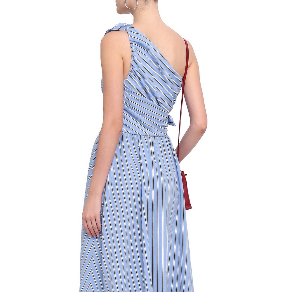 Shoulder Light Blue Cabrera Striped Poplin - Picture 3 of 15